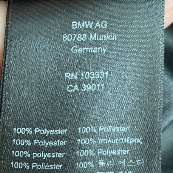 BMW Casual Full Zip Waterproof 100% Poly Hooded Jacket Sage Grn Dk Gry Sz S NWOT - Picture 13 of 15